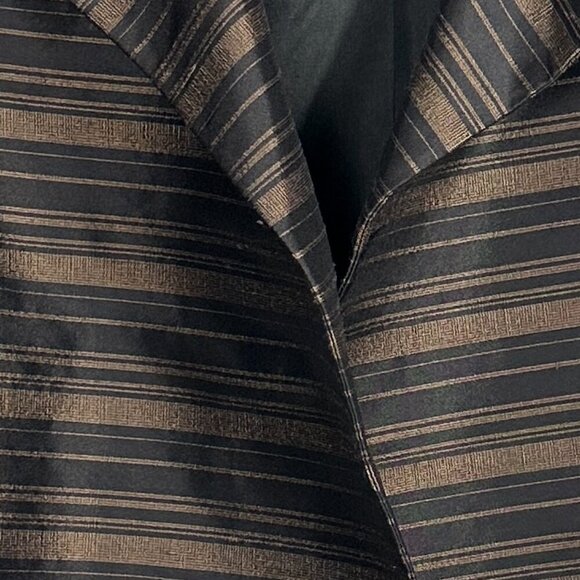 Linda Allard Ellen Tracy 100% silk open front jacket, size 12, textured - Picture 2 of 11